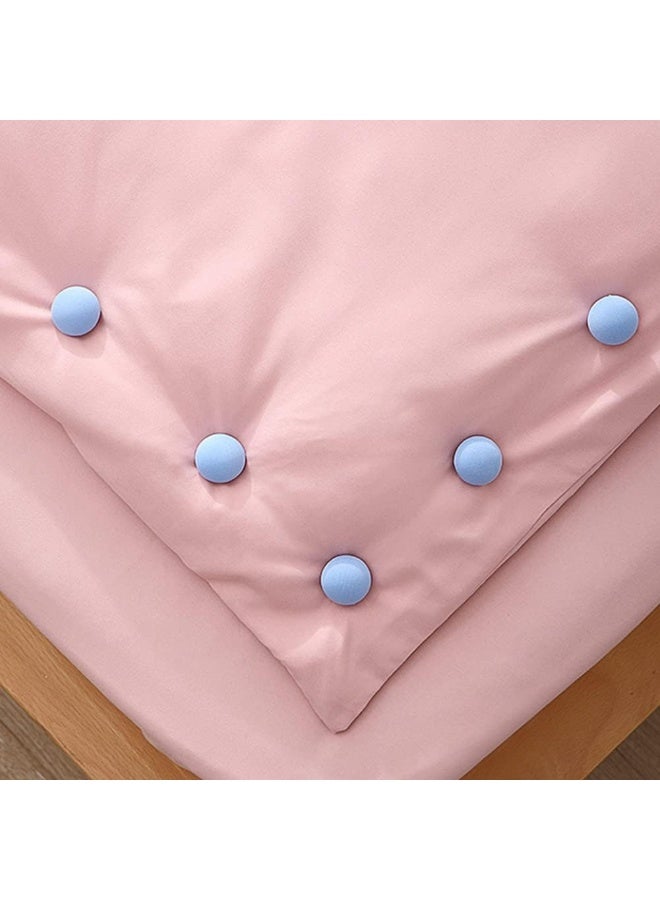 هابي هوم مشابك لحمل اللحاف وغطاء البطانية، مشابك تثبيت الملاءات والأغطية، دبابيس تثبيت الفراش على شكل فطر، حامل ملاءات مقاوم للانزلاق، إكسسوارات السرير للحفاظ على البطانيات واللحاف | عبوة 12 قطعة- أزرق - Image 4